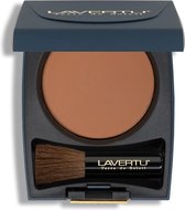 Lavertu Cosmetics - Bronzer Terre de Soleil 01 donker - Inclusief kwast en spiegel - Baked Bronzer - Laat uw huid ademen - Zeer zuinig in gebruik