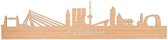 Skyline Rotterdam Bamboe hout - 80 cm - Woondecoratie design - Wanddecoratie - WoodWideCities