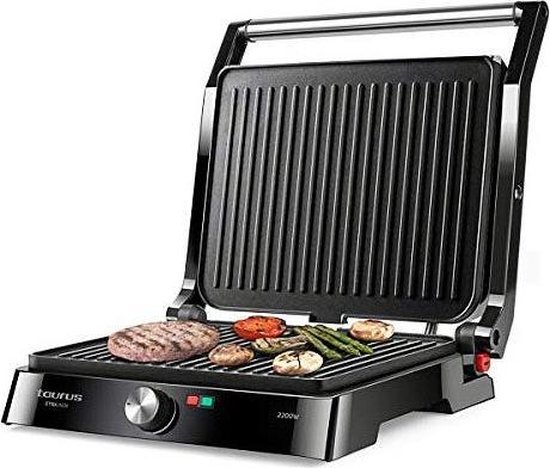 Onbeleefd Bedoel seinpaal TAURUS ETNA INOX duurzame full open contact grill + tosti ijzer 2200 W |  bol.com