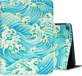 iPad 2019 / 2020 / 2021 hoes - iPad 10.2 inch hoes - Smart Cover - Blauw en Geel