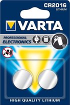 Varta CR2016 Lithium knoopcel-batterij / 2 stuks