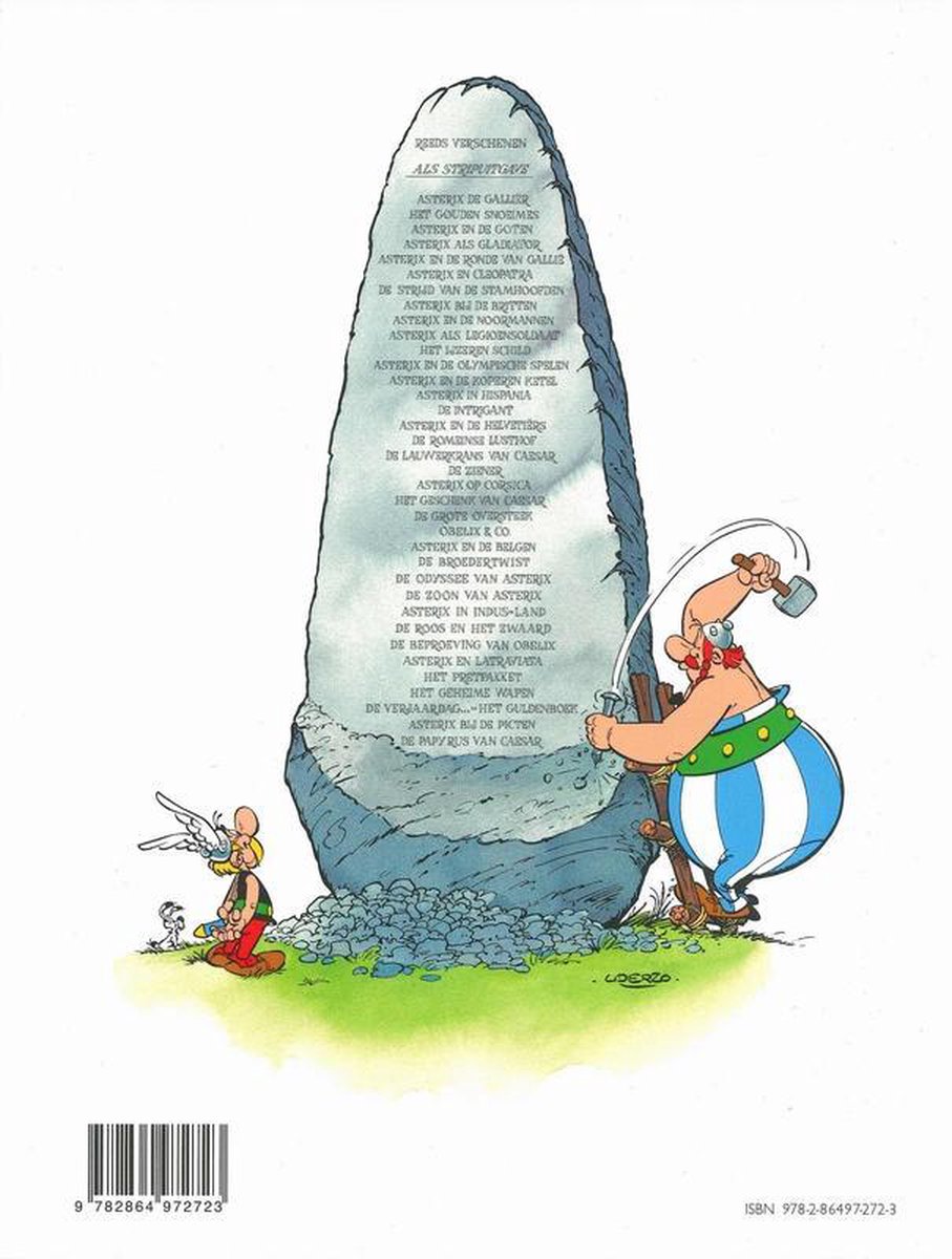 Asterix 36. de papyrus van caesar - back cover