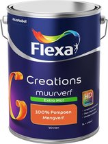 Flexa Creations Muurverf - Extra Mat - Mengkleuren Collectie - 100% Pompoen  - 5 liter