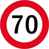 70 jaar versiering onderzetters/bierviltjes - 50 stuks - 70 jarige feestartikelen