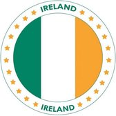 100x Bierviltjes Ierland thema print - Onderzetters Ierse vlag - Landen decoratie feestartikelen