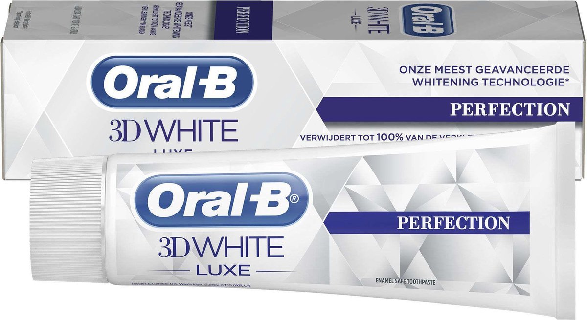 Storen bezoeker Verplicht Oral-B 3D White Luxe Perfection - 75 ml - Tandpasta | bol.com