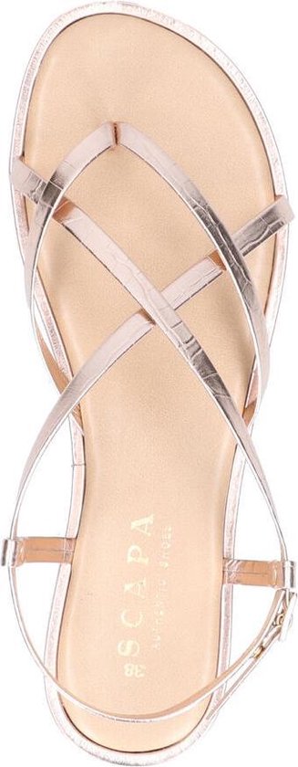 Schoenen Sandalen Comfortabele Sandalen Warehouse Comfortabele sandalen goud-roze casual uitstraling 