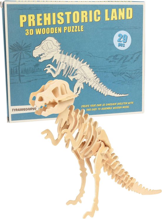 3D houten puzzel Prehistoric Dinosaurus - Tyrannosaurus Rex - Rex London |  bol.com