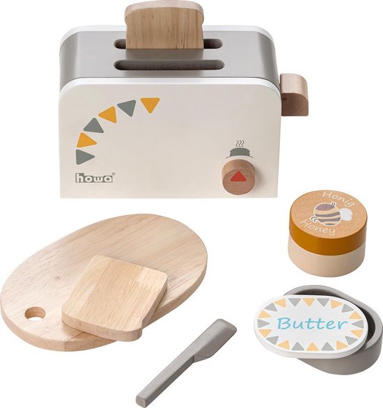 howa Grille-pain jouet en bois avec accessoires 6 pièces 4886 | bol.com