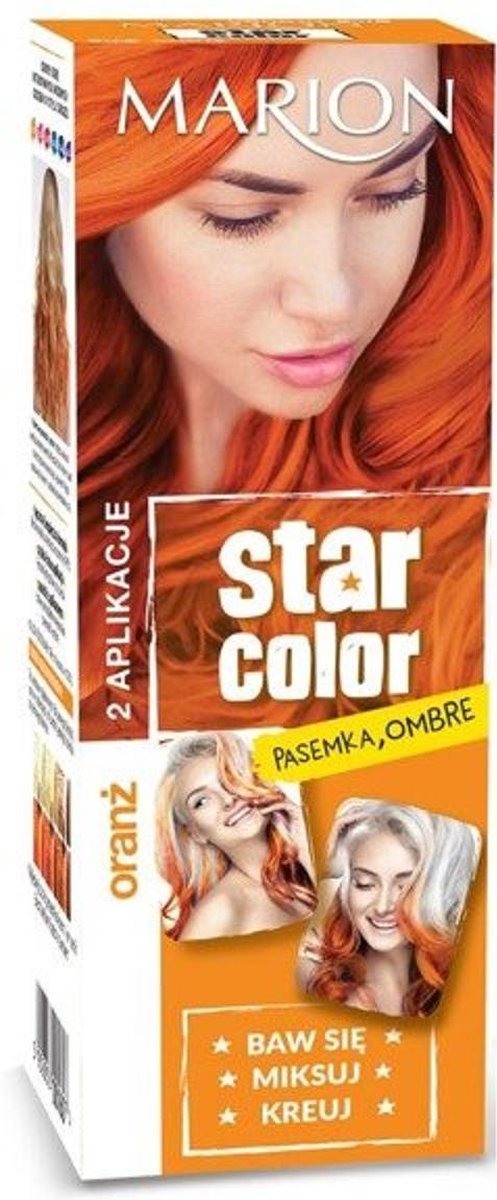 Marion Star Color - Oranje Highlights Haarverf 2x 35 ML - Semi-Permanent Haarkleur