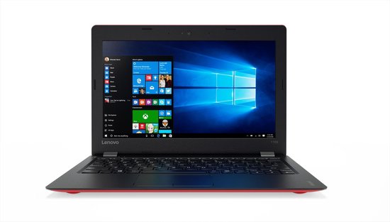 Lenovo IdeaPad 110S-11IBR Notebook 29,5 cm (11.6") 1366 x 768 Pixels Intel® Celeron® 2 GB DDR3L-SDRAM 32 GB eMMC Wi-Fi 5 (802.11ac) Windows 10 Home Rood