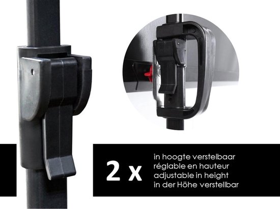 Projectiescherm op statief - Statiefscherm 84" mét opbergtas - 171 x 128 cm - 4:3 of 16:9 - beamer scherm