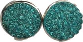 Oorbellen strass turquoise