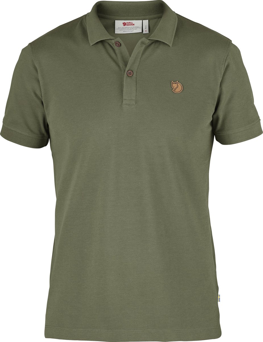 Fjallraven Övik Polo Shirt Heren Outdoorshirt Groen