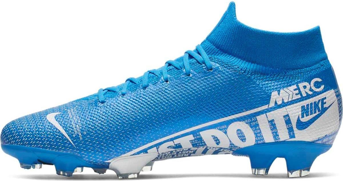 Nike - Mercurial Superfly 7 Pro FG - Voetbalschoenen - Blauw/Wit -  AT5382-414 | bol