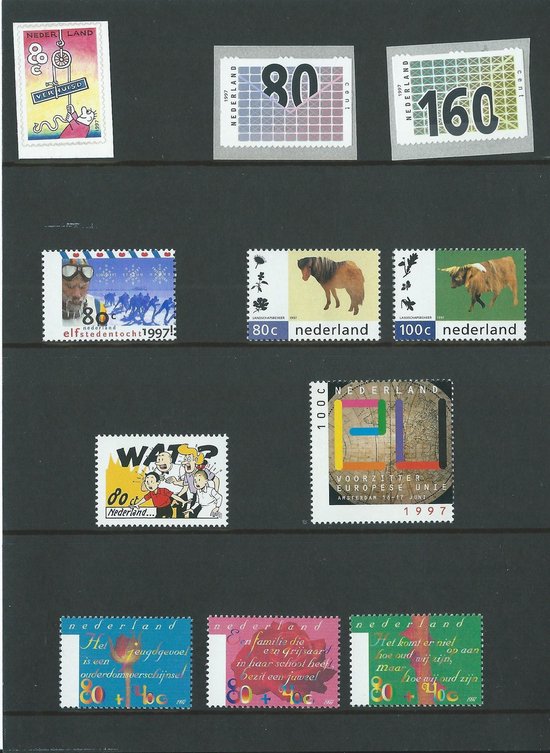 Thumbnail van een extra afbeelding van het spel Nederland Jaarcollectie Postzegels 1997
