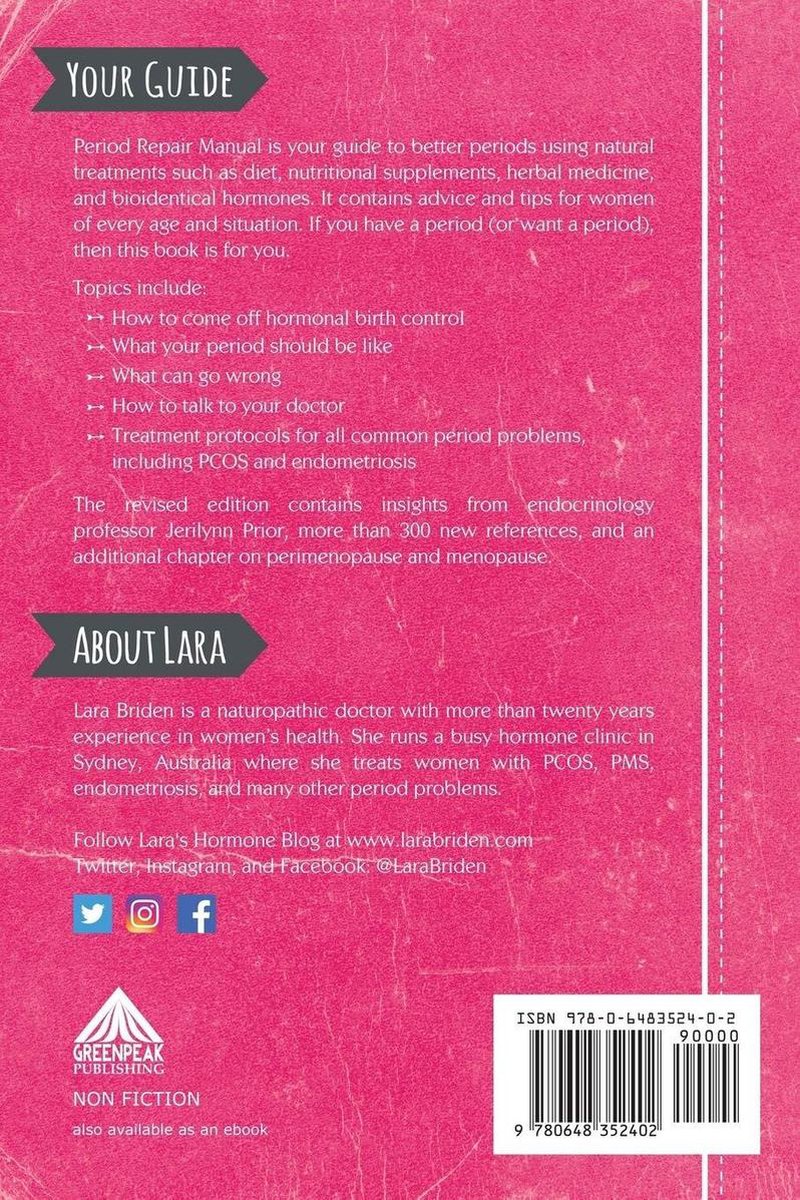 Period Repair Manual - back cover