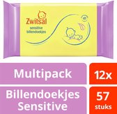 Zwitsal Wipes Sensitive (8+4)x57pc 1x