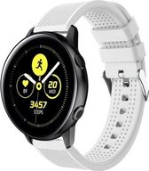 Garmin Vivoactive 3 Siliconen bandje|Ook voor Forerunner 245 & 645|Wit / White|Premium kwaliteit|Vertical Stripe| One Size