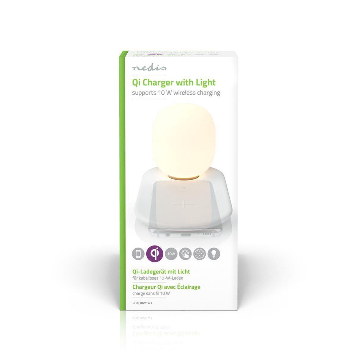Nedis LED-Lamp met Draadloze Lader - Dimmer - Op Product - Qi - 10 W - Met dimfunctie - Warm Wit - 3000 K — cadeau in Cadeau-ideeën - foto 2