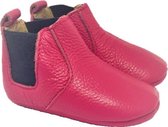 Baby Laarsjes - Roze - Maat L - Laarsjes – Echt leer - Unisex - Baby Slofjes - Baby schoenen - Babyschoenen - Babyslofjes – Drukkies – 12-18 Maanden