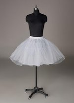 Witte petticoat tule rok tutu rokje - onderrok wit - XS S M - steampunk ballet turnen bruid engel rock&roll