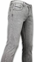 Exclusive Basic Jeans - Regular Fit Casual 5 Pocket - Licht Grijs