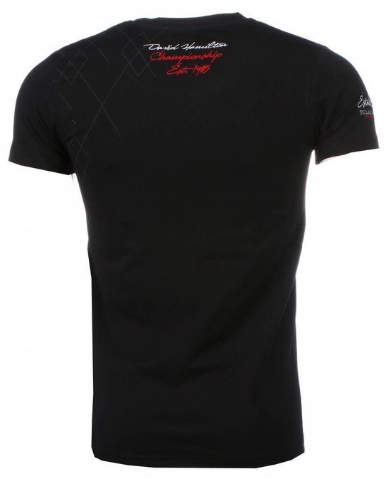T-shirt italien David Copper - Manches courtes Homme - Broderie Squadra Azzura - T-shirt italien Zwart - Manches courtes Homme - Broderie Squadra Azzura - T-shirt Homme Zwart Taille M