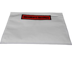 250 stuks - Paklijstenveloppen A6 - 162 x 120 mm – documents enclosed