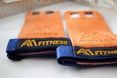 AA Fitness Gear – Gym & Crossfit Training Handschoenen - 2 Hole Anti Slip Grips – Turnen - Gymnastics - Large
