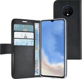 Azuri Oneplus 7T hoesje - Walletcase - Zwart