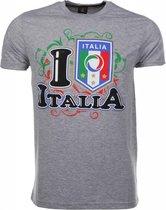 T-shirt I Love Italia - Grijs