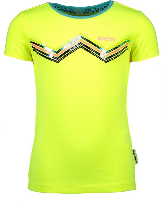 B.Nosy Meisjes T-shirt - Safety yellow - Maat 92