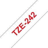 TZ-242 18mm - red on white - laminated (8m)