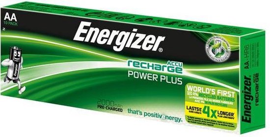 Piles Rechargeables AA HR6 2000mAh Energizer Power Plus