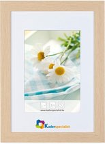 Vlakke Houten Wissellijst - Fotolijst - 50x60 cm - Helder Glas - Natuur - 25 mm