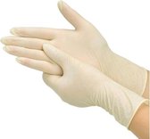 Premium latex handschoenen wegwerp - Medische handschoenen - 100 stuks - Maat L - Blauw