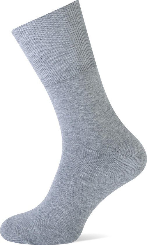 Katoenen diabetes sokken - 1 paar - Licht Grijs - Maat 43/45