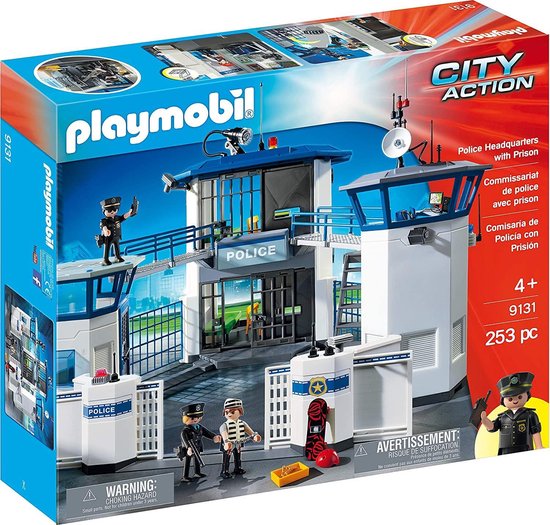 typist piramide mout Playmobil City Action 9131 Politiebureau met gevangenis | bol.com