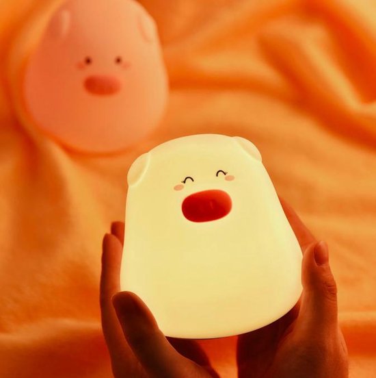 Lámpara de noche de flamenco para niños, luz nocturna LED regulable
