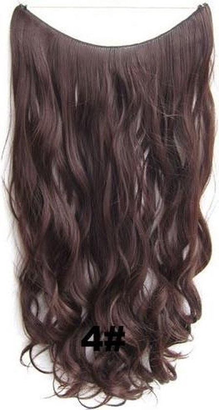 Wire Hairextensions Wavy Bruin