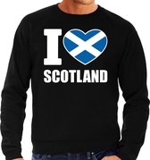 I love Scotland sweater / trui zwart voor heren 2XL