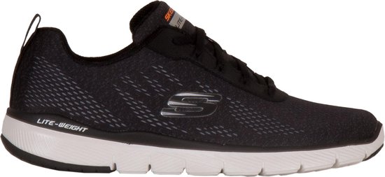 Skechers Flex Advantage 3.0 Sneakers - Maat 45 - Mannen - zwart/grijs |  bol.com