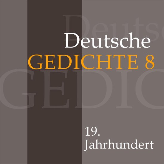 Deutsche Gedichte 8: 19. Jahrhundert - cover