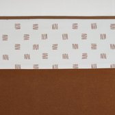 Meyco wieglaken Block stripe - 75x100 cm - camel