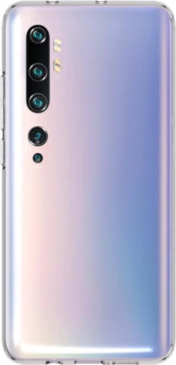 Shop4 - Xiaomi Mi Note 10 Hoesje - Zachte Back Case Transparant