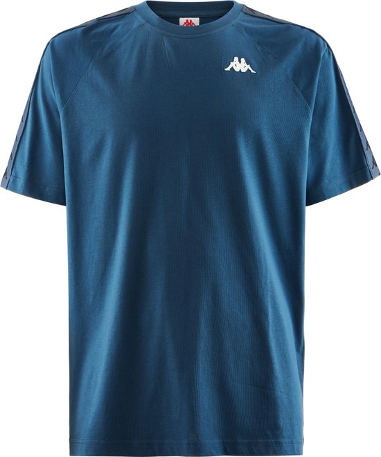 Kappa Unisex T-shirt - Blauw - Maat XS