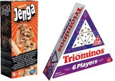 Spelvoordeelset Triominos 6 player & Jenga Classic - Gezelschapsspel