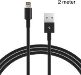 Lightning compatible naar USB kabel 2 meter zwart