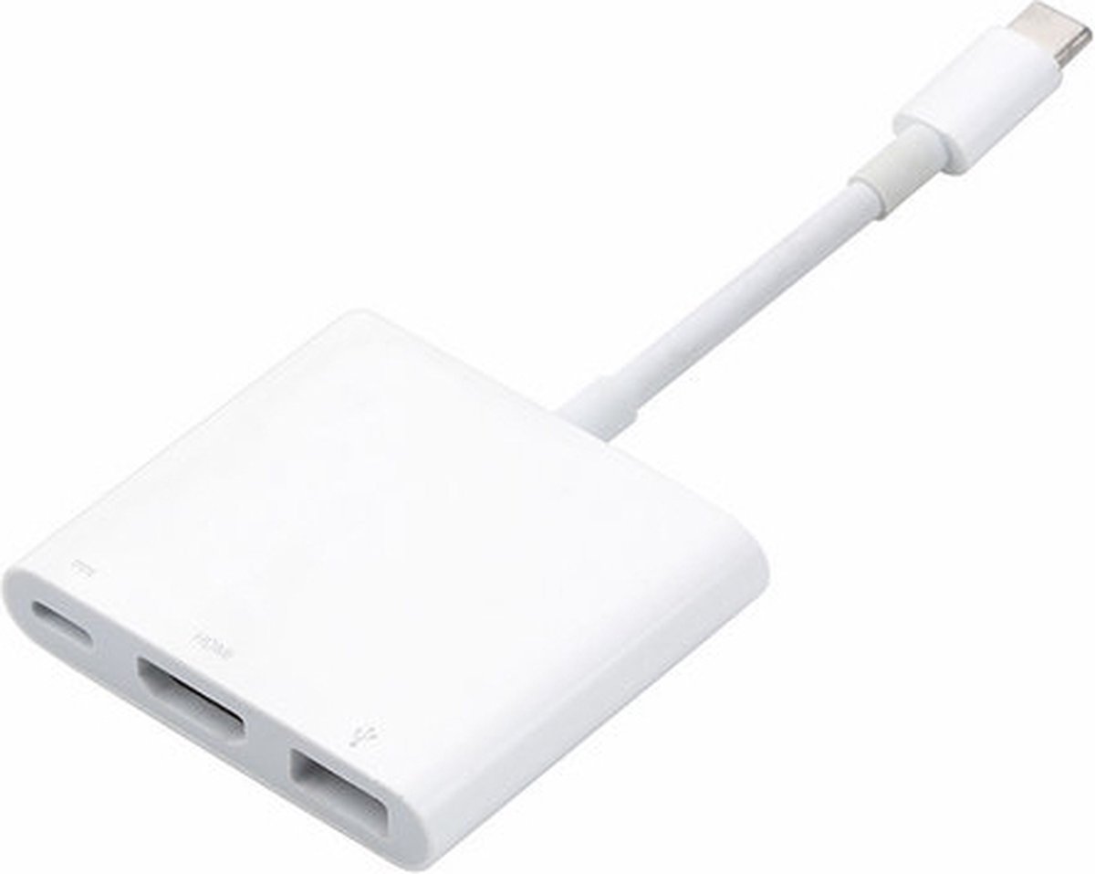 USB C naar HDMI / USB A / USB C adapter voor MacBook, iPad Pro (2018 / 2020 / 2021 / 2022), e.d.